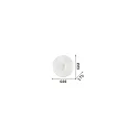 Ideal Lux Applique et plafonnier GLORY PL5 D60 5 flammes E27 IP20, blanche 