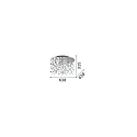 Luminaire de plafond NEVE PL12 12 flammes G9 IP20, blanche 