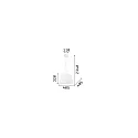 Ideal Lux Pendant luminaire CYLINDER SP1 D40, E27, Ø40cm, white