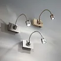 Ideal Lux LED Displaylamp DYNAMO AP1 LED wall luminaire, 1x 3W, nickel