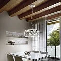 Luminaire à suspension AUDI-80 SP8 8 flammes G9 IP20, chrome 