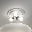 Ideal Lux Applique et plafonnier SMARTIES BIANCO PL3 D50 3 flammes E27 IP20, chrome 