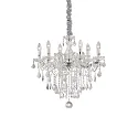 Lustre FLORIAN SP6 6 flammes E14 IP20, transparent 