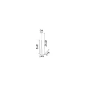Ideal Lux Luminaire à suspension FLUT SP1 BIG E27 IP20, blanche 
