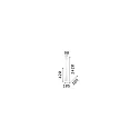 Luminaire à suspension FLUT SP1 SMALL E14 IP20, blanche 