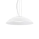 Pendant luminaire LENA SP3 D64, 3 flames, E27, Ø 64cm, white