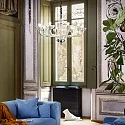 Ideal Lux Chandelier CASANOVA SP8, 8 flames, E14, transparent