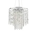 Pendant luminaire EVASIONE SP10, 10 flames, G9, 40W, chromee