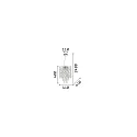Ideal Lux Pendant luminaire EVASIONE SP8, 8 flames, G9, 40W, chromee