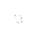 Lampadaire PAGODA PT1 E27 IP20, argent 