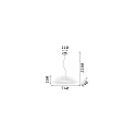 Ideal Lux Pendant luminaire LENA SP3 D74, 3 flames, E27, Ø 74cm, white