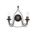 Wall luminaire CORTE AP2, 2 flames, E14, rust