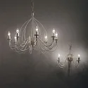 Ideal Lux Luminaire mural CORTE AP2 à 2 flammes E14 IP20, rouille 