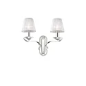 Luminaire mural PEGASO AP2 à 2 flammes E14 IP20, blanche 