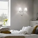 Ideal Lux Luminaire mural PEGASO AP2 à 2 flammes E14 IP20, blanche 