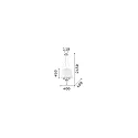 Ideal Lux Luminaire à suspension PEGASO SP3 3 flammes E14 IP20, blanche 