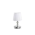 Lampe de table PEGASO TL1 SMALL E14 IP20, blanche 