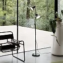 Lampadaire POLLY PT2 à 2 flammes E27 IP20, argent 