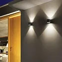 Ideal Lux Luminaire mural d’extérieur SNIF AP1 ROUND G9 IP54, anthrazit 