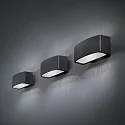 Ideal Lux Luminaire mural d’extérieur ANDROMEDA AP1 haut bas, à 1 flamme E27 IP55, noir 