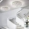 Ideal Lux Luminaire de plafond KING PL9 9 flammes G9 IP20, chrome