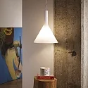 Ideal Lux Luminaire à suspension COCKTAIL SP1 BIG à 1 flamme E27 IP20, blanche