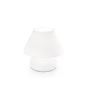 Lampe de table PRATO TL1 SMALL BIANCO E14 IP20, blanche 