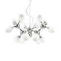 Luminaire à suspension NODI BIANCO SP15 15 flammes E14 IP20, chrome