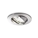 Lumière encastrée SWING pivotant GU10 IP20, chrome