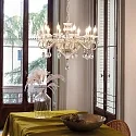 Ideal Lux Lustre NEGRESCO SP10 10 flammes E14 IP20, transparent