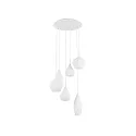 Luminaire à suspension SOFT SP6 6 flammes E14 IP20, blanche gradable