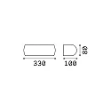 Ideal Lux Luminaire mural GIOVE AP1 E27 IP54, blanche 