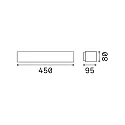Ideal Lux Luminaire mural d’extérieur ANDROMEDA haut bas, à 2 flammes E27 IP55, anthrazit 