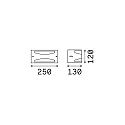 Ideal Lux Luminaire mural REX-3 AP1 E27 IP44, blanche 
