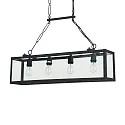 Ideal Lux Luminaire à suspension IGOR SP4 4 flammes E27 IP20, noir  