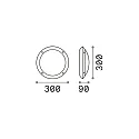 Ideal Lux Luminaire mural d’extérieur LUCIA-1 AP1 à 1 flamme E27 IP66, blanche 