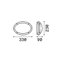 Ideal Lux Outdoor luminaire MADDI-1 AP1 Wall luminaire, E27, black