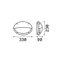 Ideal Lux Luminaire mural d’extérieur MADDI-2 AP1 E27 IP66, blanche 