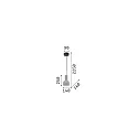 Ideal Lux Luminaire à suspension OIL-3 SP1 E27 IP20, gris