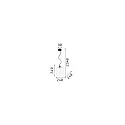 Ideal Lux Luminaire à suspension BISTRO SP1 SQUARE E27 IP20, transparent