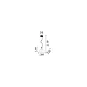 Ideal Lux Luminaire à suspension BISTRO SP1 PLATE E27 IP20, transparent