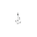 Luminaire à suspension EDISON SP1 E27 IP20, blanche