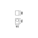 Ideal Lux Outdoor luminaire UP AP1 Wall luminaire, 1 flame, G9, 40W, black