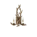 Wall luminaire CHALET AP2, 2 flames, E14, beige