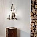 Ideal Lux Luminaire mural CHALET AP2 à 2 flammes E14 IP20, beige