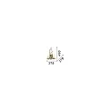 Ideal Lux Luminaire mural CHALET AP2 à 2 flammes E14 IP20, beige