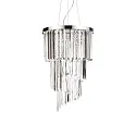 Luminaire à suspension CARLTON 8 flammes E14 IP20, chrome