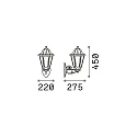 Ideal Lux Outdoor luminaire ANNA AP1 BIG Wall luminaire, E27, white