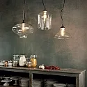 Ideal Lux Luminaire à suspension BISTRO SP1 ROUND E27 IP20, transparent