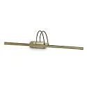 Luminaire de miroir BOW AP114 pivotant, avec interrupteur IP20, laiton antique 